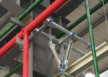武川该抗震支架的整体式支吊架结构协调性好
